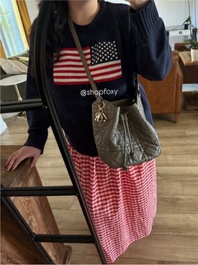 Christian Dior Medium D-Motion Bucket Bag